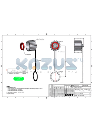 17-10014 datasheet - Protective Cover Assembly Kit Industrial Ethernet Connector (IP67) RoHS compliant