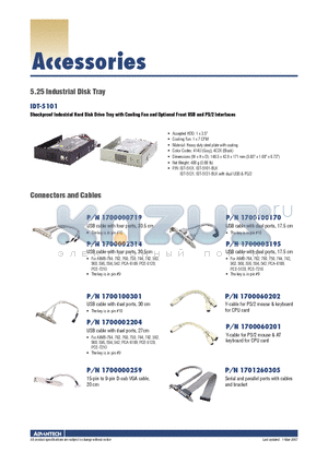 1700002314 datasheet - Accessories 5.25 Industrial Disk Tray