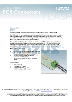 1703086 datasheet - PCB CONNECTORS