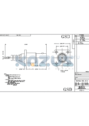 1707-1 datasheet - RECEPTACLE, PANEL, SHV, M