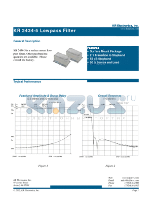 2434-5 datasheet - Lowpass Filter