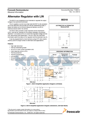 80310_12 datasheet - Alternator Regulator with LIN