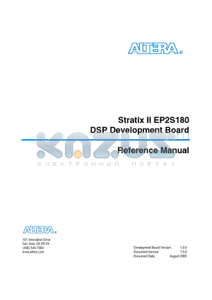 EP2S180 datasheet - DSP Development Board