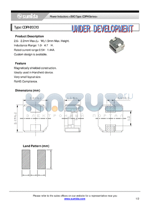 CDPH20D13 datasheet - Power Inductors