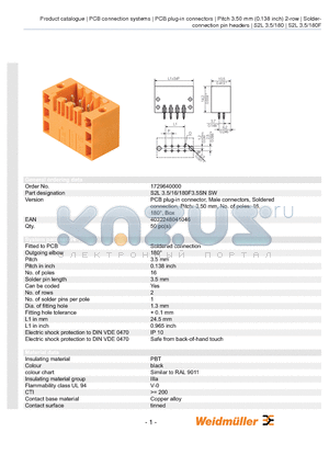 1729640000 datasheet - S2L 3.5/16/180F3.5SN SW