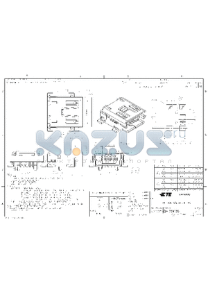 1734035-2 datasheet - MINI USB, R/A, SMT, B TYBE