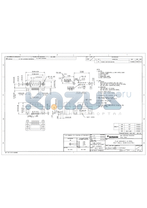 1734352-1 datasheet - PLUG ASSEMBLY, 9 POSN, RIGHT ANGLE, 8.08mm