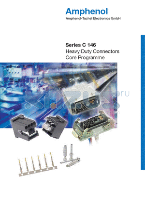 C146 datasheet - Heavy Duty Connectors Core Programme