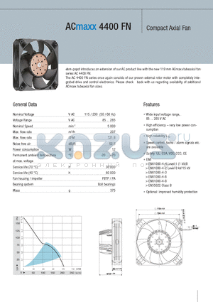 AC4400FN datasheet - Compact Axial Fan