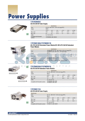 1757920002G datasheet - Power Supplies