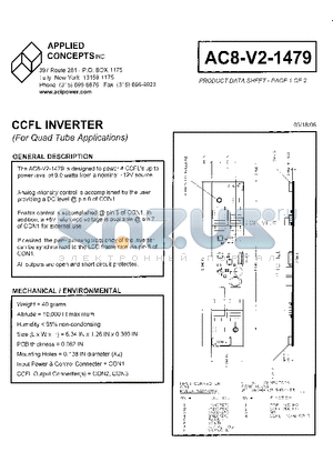 AC8-V2-1479 datasheet - CCFL INVERTER