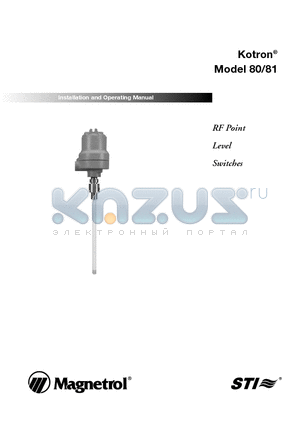 815222322 datasheet - RF Point Level Switches