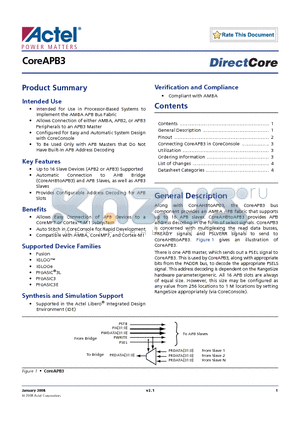 COREAPB3 datasheet - CoreAPB3