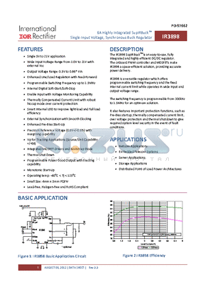 C1608X5R1C225M datasheet - 6A HIGHLY INTERGRATED SUPLRBUCK