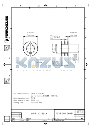 CP-P11-2S-A datasheet - CP-P11-2S-A