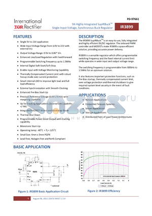 C1608X5R1C225M datasheet - 9A HIGHLY INTEGRATED SUPLRBUCK