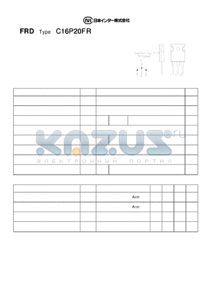 C16P20FR datasheet - Low Forward Voltage drop Diode