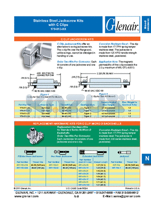 179-013 datasheet - Stainless Steel Jackscrew Kits