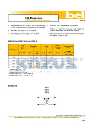 1797A datasheet - DSL Magnetics RM5 Through-Hole Inductors