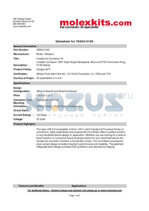 45593-1600 datasheet - Craddle Commector,SMT Right Angle Receptacle, Wire and PCB Termination Plug, IP-54 Rating