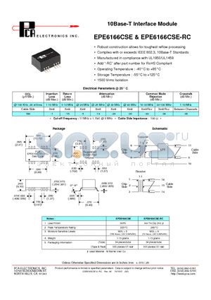 EPE6166CSE_07 datasheet - 10Base-T Interface Module