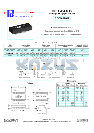 EPF8057SM datasheet - 100BX Module for Multi-port Applications