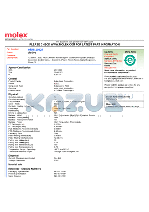 45912-0025 datasheet - 12.90mm (.508