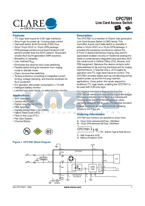 CPC7591BATR datasheet - Line Card Access Switch