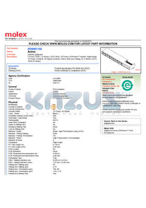 45985-1182 datasheet - 1.27mm (.050