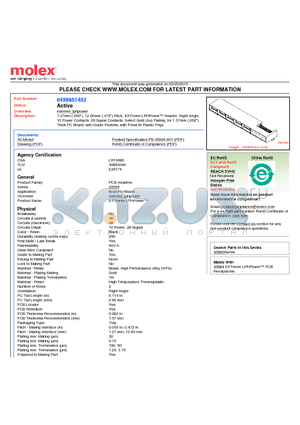 45985-1453 datasheet - 1.27mm (.050