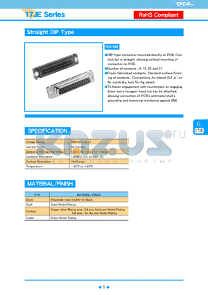 17JE datasheet - Straight DIP Type