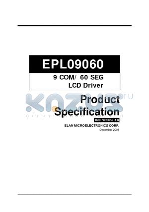 EPL09060 datasheet - 9 COM/ 60 SEG v