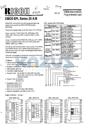 EPL10P8BP-55 datasheet - CMOS ELECTRINICALLY PROGRAMMABLE LOGIC