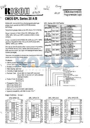 EPL14P4AD-35 datasheet - CMOS ELECTRINICALLY PROGRAMMABLE LOGIC