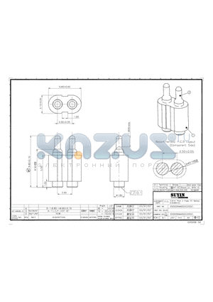 250009MA002G200ZL datasheet - 2.5mm Pitch 2 Probe Pin Battery