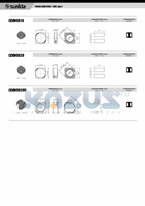 CDRH5D18 datasheet - POWER INDUCTORS <SMD Type>