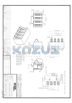 250037MB004XX00XX datasheet - 4 PIN Battery Connector