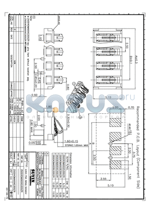 250040MA003XX00XX datasheet - 2.5mm PITCH BATTERY CONNECTOR