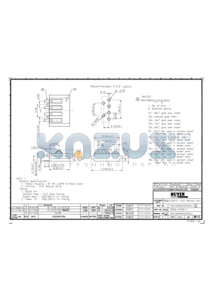 250105MR004XX06XX datasheet - 2.50mm Pitch Battery Conn