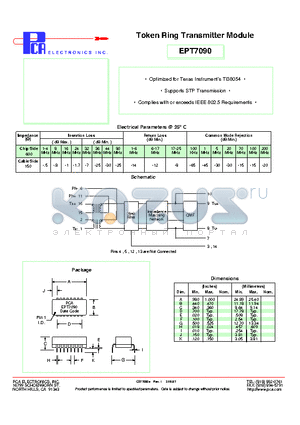 EPT7090 datasheet - Token Ring Transmitter Module