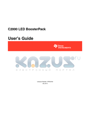 C2000 datasheet - C2000 LED BoosterPack