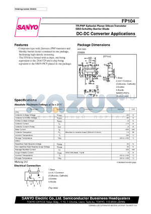 FP104 datasheet - DC-DC Converter Applications
