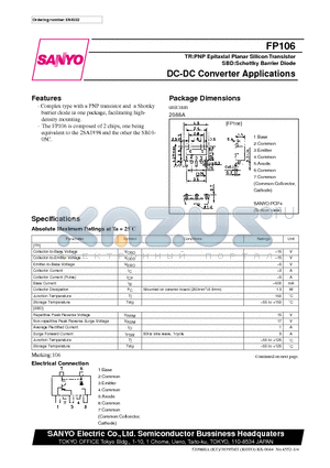 FP106 datasheet - DC-DC Converter Applications