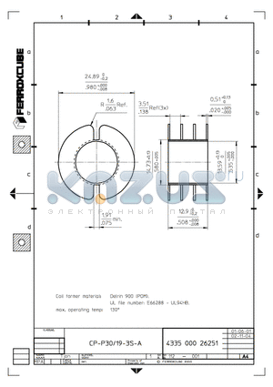 CPP-P19-3S-A datasheet - CPP-P30/19-3S-A