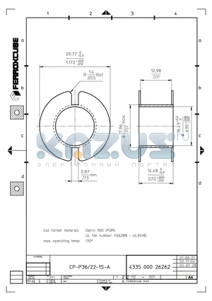 CPP-P22-1S-A datasheet - CPP-P36/22-1S-A