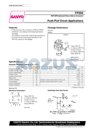 FP202 datasheet - Push-Pull Circuit Applications