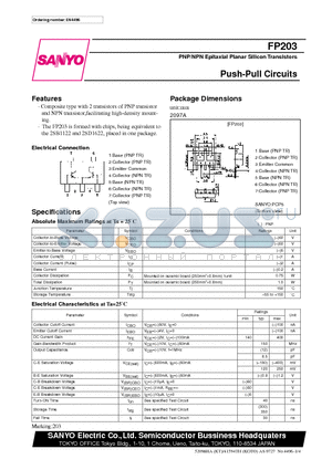 FP203 datasheet - Push-Pull Circuits