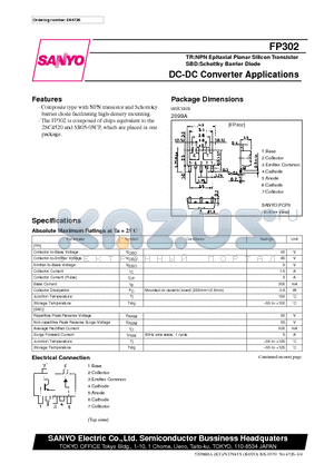 FP302 datasheet - DC-DC Converter Applications