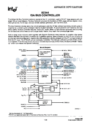 82344 datasheet - ISA BUS CONTROLLER