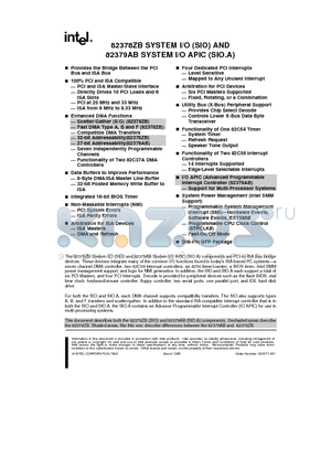 82379AB datasheet - SYSTEM I/O APIC(SIO.A) AND